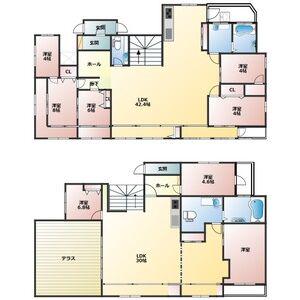 パレスM(6LDK/5階)の間取り写真
