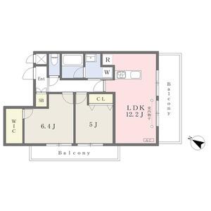 RESIDENCE D 平和が丘(2LDK/3階)の間取り写真