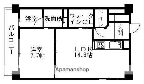 ヴェラート(1LDK/2階)の間取り写真