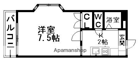 べラ藤見ヶ丘マンション(1K/3階)の間取り写真