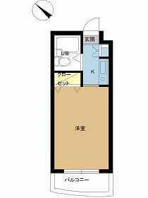ジョイフル照ヶ丘(ワンルーム/4階)の間取り写真