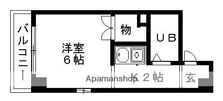 春里第一ビル(1K/3階)の間取り写真