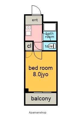 愛知高速東部丘陵線 八草駅(リニモ) 徒歩12分 4階建 築31年(1K/3階)の間取り写真