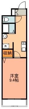 セレニール香南(1K/1階)の間取り写真