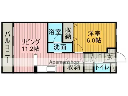 マ・メゾン清寿(1LDK/1階)の間取り写真