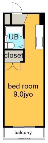 ダイコウビル(ワンルーム/5階)の間取り写真