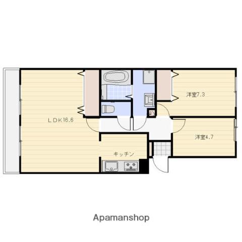 パークノヴァ藤ヶ丘南(2LDK/4階)の間取り写真