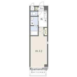 アヴァンセ長久手南(1K/1階)の間取り写真