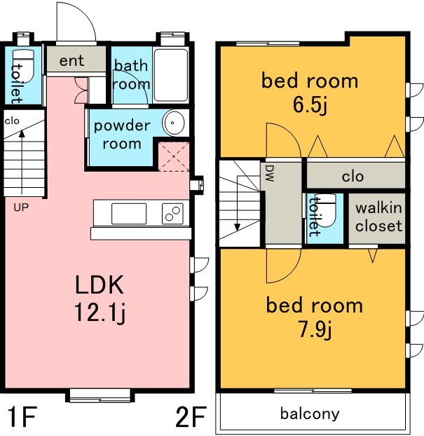 Ａ・ＳＴＡＲ　ＨＩＬＬ(2LDK)の間取り写真