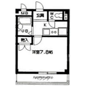 グリーンヒルズ山田8(1K/2階)の間取り写真