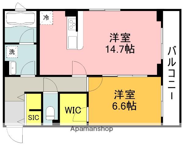 AVANCE ISSHA(1LDK/3階)の間取り写真