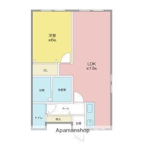 CASA小幡(1LDK/7階)の間取り写真