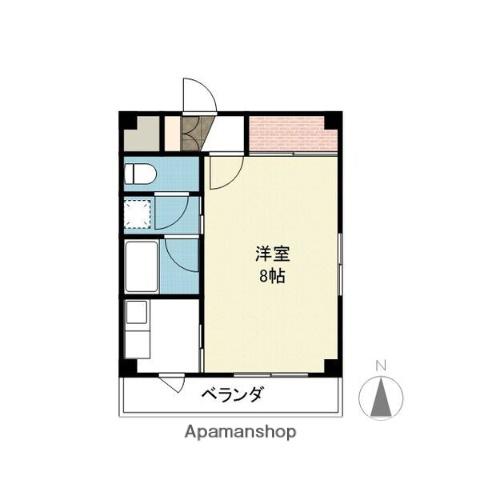 ステージア上社(1K/1階)の間取り写真