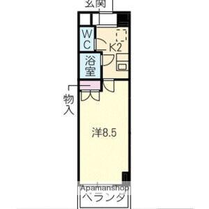 キャッスル一社(1K/5階)の間取り写真