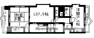 アメニティ伸和(2LDK/1階)の間取り写真