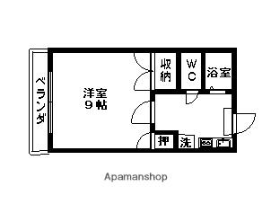 サンハイツ東光(1K/1階)の間取り写真