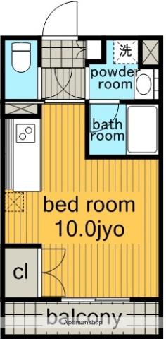 アールズタワー望が丘(1K/9階)の間取り写真