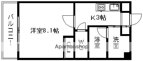 ステラヒルズ(1K/5階)の間取り写真