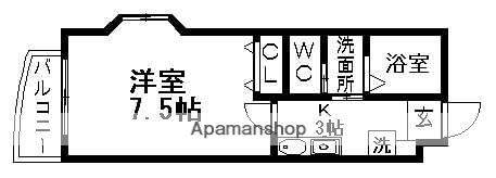 フジスター本郷マンション(1K/4階)の間取り写真