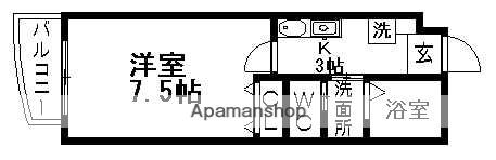 フジスター本郷マンション(1K/3階)の間取り写真