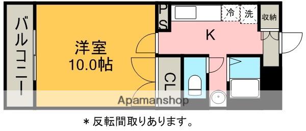 セレノシエル(1K/2階)の間取り写真