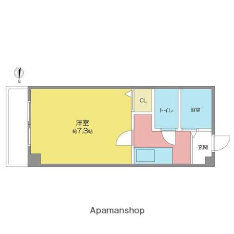 SD HILLS(1K/3階)の間取り写真