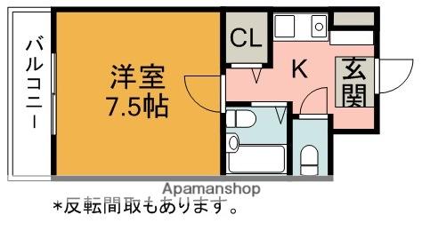 ステップⅧ(1K/3階)の間取り写真