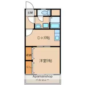 TS MARCHER(1DK/2階)の間取り写真