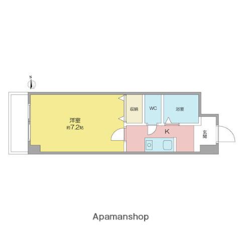 チェリーフォート(1K/5階)の間取り写真