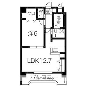 グランシャリオ(1LDK/1階)の間取り写真