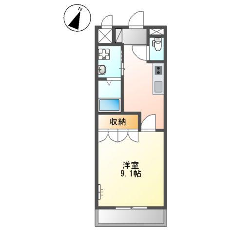 ラ・メゾン・リッシュ(1K/2階)の間取り写真