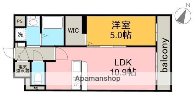 マンション須藤Ⅴ(1LDK/1階)の間取り写真