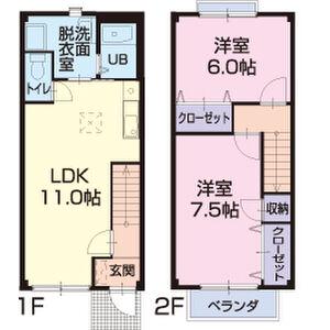 ＢＲＡＮＣＨＥＤＲＥＡＭⅢ(2LDK)の間取り写真