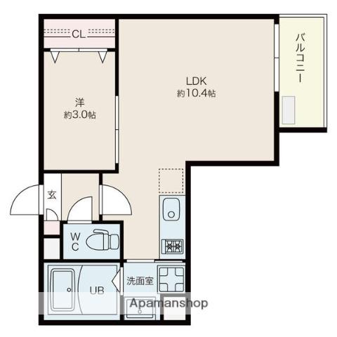 JACK YAMANOTEⅡ(1LDK/3階)の間取り写真