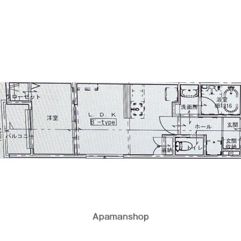 名鉄名古屋本線 岡崎公園前駅 徒歩3分 3階建 新築(1LDK/3階)の間取り写真