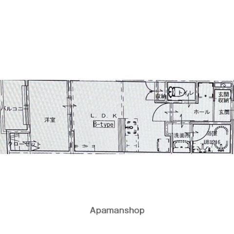 名鉄名古屋本線 岡崎公園前駅 徒歩3分 3階建 新築(1LDK/3階)の間取り写真