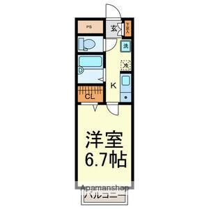 YS イントヨタ(1K/2階)の間取り写真