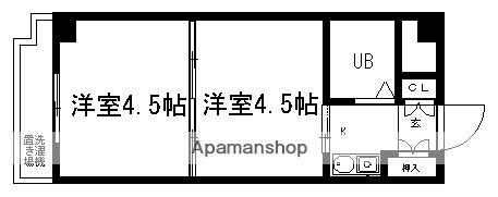 プリンセス豊田(2K/6階)の間取り写真