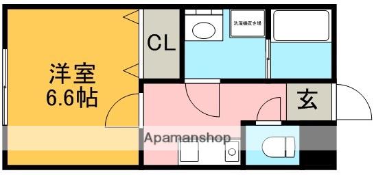 ミントハウス(1K/2階)の間取り写真