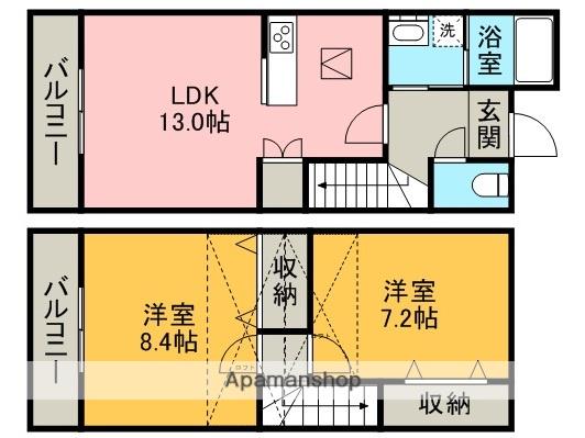 ヴィラ　マイオ(2LDK)の間取り写真