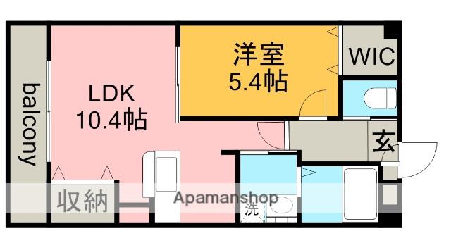 中央本線 神領駅 徒歩26分 3階建 築17年(1LDK/1階)の間取り写真