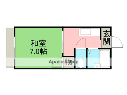 メゾンイチムラ(1K/1階)の間取り写真