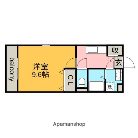 さくらパレス(1K/2階)の間取り写真