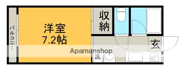 コーポ幸(1K/2階)の間取り写真