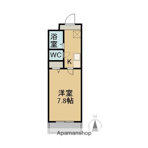 プリミエールI・A(1K/2階)の間取り写真