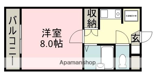 グレース長縄(1K/3階)の間取り写真