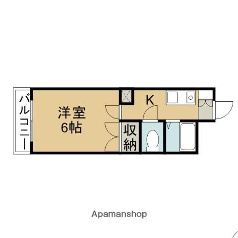 プリマベーラKINOSE(1K/2階)の間取り写真