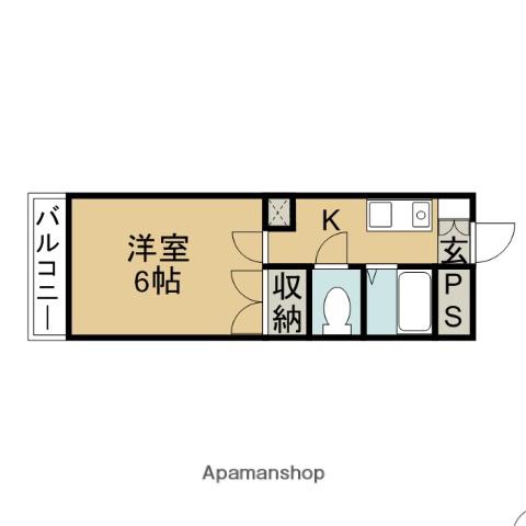 プリマベーラKINOSE(1K/1階)の間取り写真