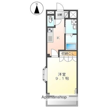 パーチカニラ(1K/2階)の間取り写真