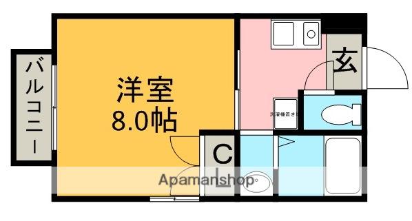 コープAI(1K/1階)の間取り写真
